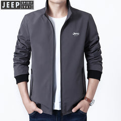 Men's Large Size Work Stand Collar Jacket