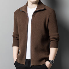 2024 New Men's Wool Zipper Versatile Lapel Casual Jacket