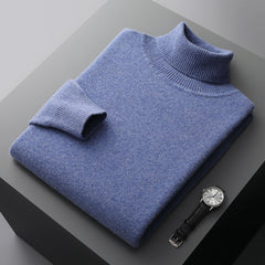 Men's 100% Wool Turtleneck Sweater