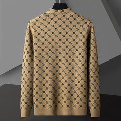 New Printed Stitching Cardigan Sweater