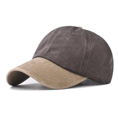 Men's Pure Cotton Patchwork Baseball Cap