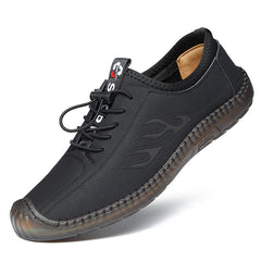 Soft and comfortable casual slip-on trendy versatile leather shoes