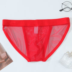 Men's Ultra-thin Transparent Mesh Breathable Briefs