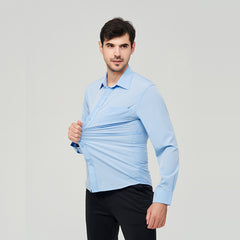 Men's Large Size Stretch Business Casual Shirt