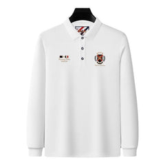 Men's Lapel Cotton High Quality Casual Embroidered Polo Shirt