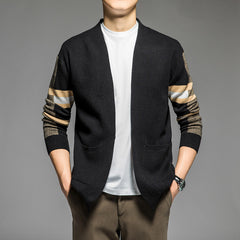 Men's High Quality Jacquard Business Casual Fashion Cardigan