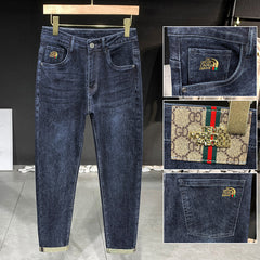 Men's Stretch Super Soft Slim Fit Versatile Printed Jeans