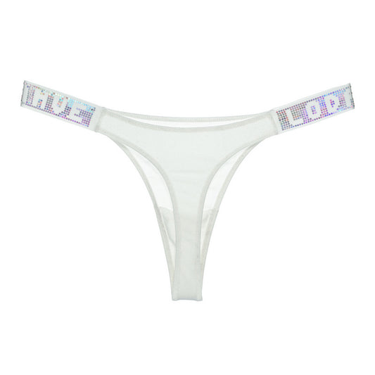 New low waist sequined thong