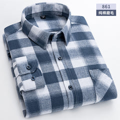 Men's 100% Cotton Plaid Shirt