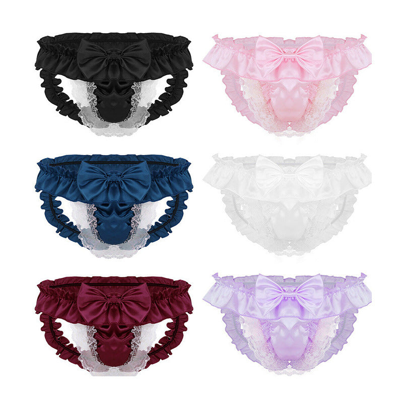 Men's Lace Satin Sexy Panties