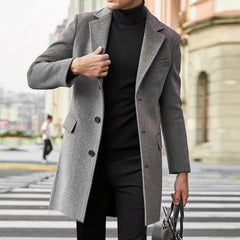 Men's Fashionable Warm Woolen Coat