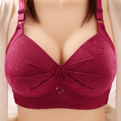 Plus size push up thin bust bra