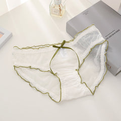 Summer New Ribbon Mesh Lace Briefs