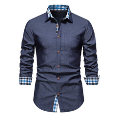 Men's Fashion Casual Plaid Shirt