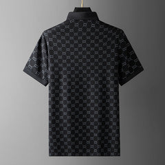 Summer Thin Trendy Printed Lapel Polo Shirt