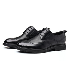 Men's Business Fashion Casual Carved Formal Leather Shoes