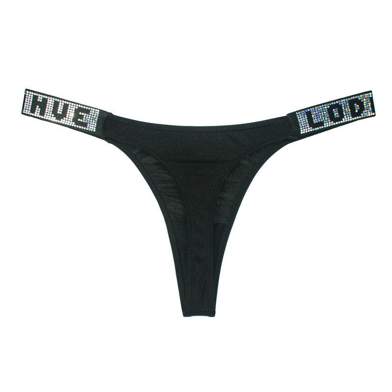 New low waist sequined thong