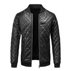 2023 New Men's Slim Leather Jacket