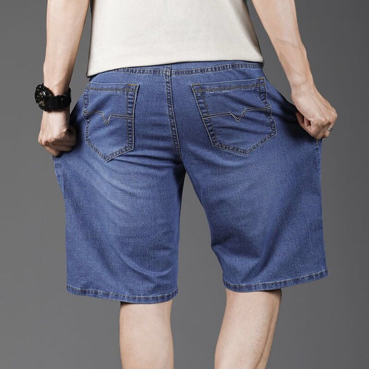 Men's Loose Straight Large Size Denim Shorts