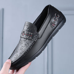Men's New Leather Casual Slip-on Breathable Shoes