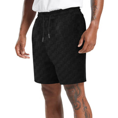 2024 Men's Checkerboard Loose Sports Casual Shorts