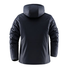 Men's Thickened Fleece Multi-pocket Windproof Jacket