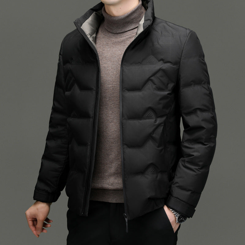 New multi-color stand collar fashionable and versatile 90 white duck down jacket