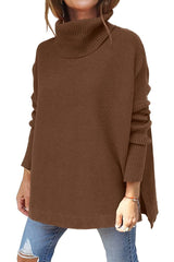 2023 Turtleneck Batwing Pullover Sweater