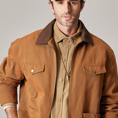 Men's Retro Workwear Outdoor Lapel Loose Jacket