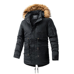 2023 Winter Thickened Velvet Fashionable Warm Parka Jacket