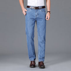 Men's New Pure Cotton Business Loose Casual Jeans