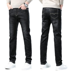 2024 Men's Straight Leg Loose Stretch Business Versatile Jeans