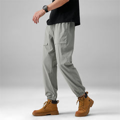 Ice silk thin loose sports pants