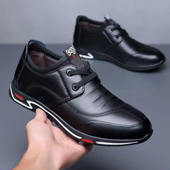 Neue lässige, atmungsaktive Lederschuhe