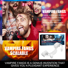 Halloween retractable vampire denture braces