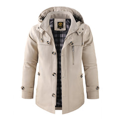 Men's New Large Size Hooded Jacket