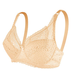 White Lace Breathable Comfort Bow Bra