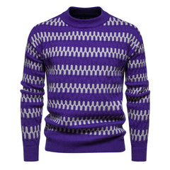 Men's Round Neck Lazy Style Pullover Bottoming Sweater