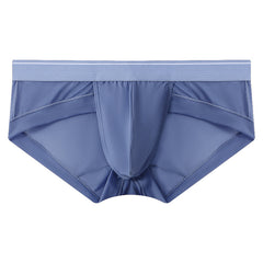 Men's Ultra-thin Ice Silk Mesh Breathable Quick-drying Transparent Sexy Briefs
