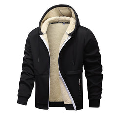 Men's New Casual Lambskin Thickened Jacket