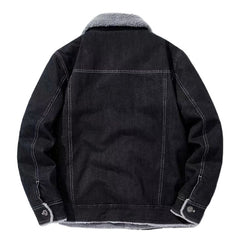 Men's Denim Cotton Sherpa Jacket