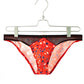 Printed breathable milk silk low waist panties