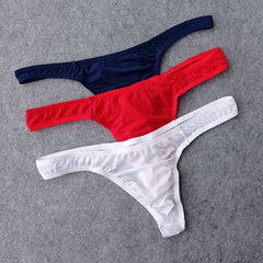 Low Waist Sexy Transparent Ice Silk Thong