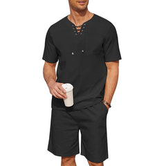 2024 Men's Short Sleeve Casual Fashion Suit
