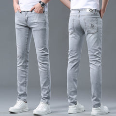 Men's Slim Breathable Ice Silk Jeans