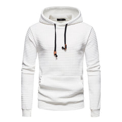 Men's Casual Pullover Jacquard Hooded Jacket