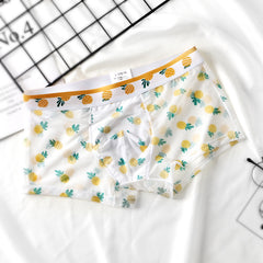 Men's Mesh Transparent Sexy Breathable Printed Boxers