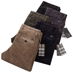 Men's New High-end Business Casual Stretch Winter Corduroy Casual Pants