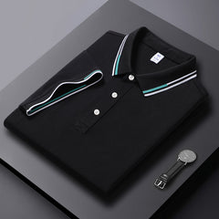 Men's Lapel Cotton Polo Shirt