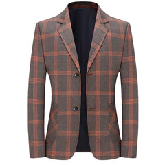 Business plaid non-iron wear-resistant suit jacket